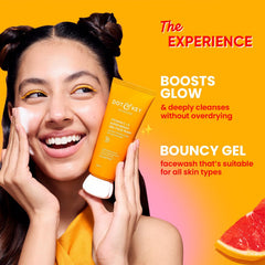 FOUNTINA Dott Keey gel lather showcases luxurious cleansing suitable for all skin types.