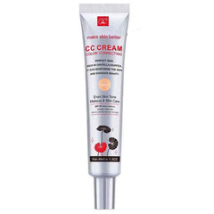 Fovcos Color Correcting CC Cream bottle demonstrating lightweight hydration for a natural look