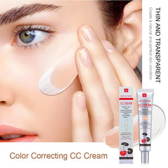 Texture application of Fovcos CC Cream showing easy blend and color adaptation