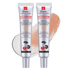 Fovcos Color Correcting CC Cream SPF 25 dark-large bottle for long-lasting base makeup.