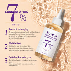 Fovcos exfoliating toner texture smoothing for a more even surface