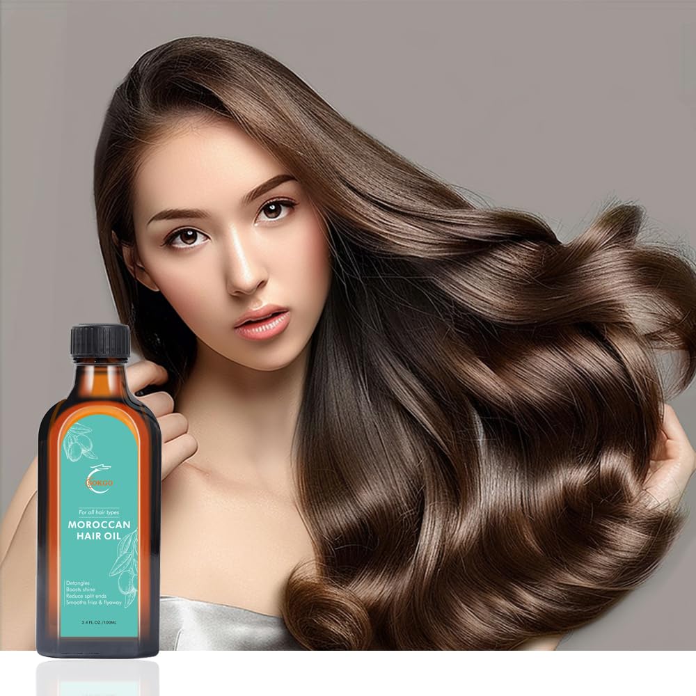 Fovcos Moroccan Argan treatment texture close-up reveals luxurious, safe formula.