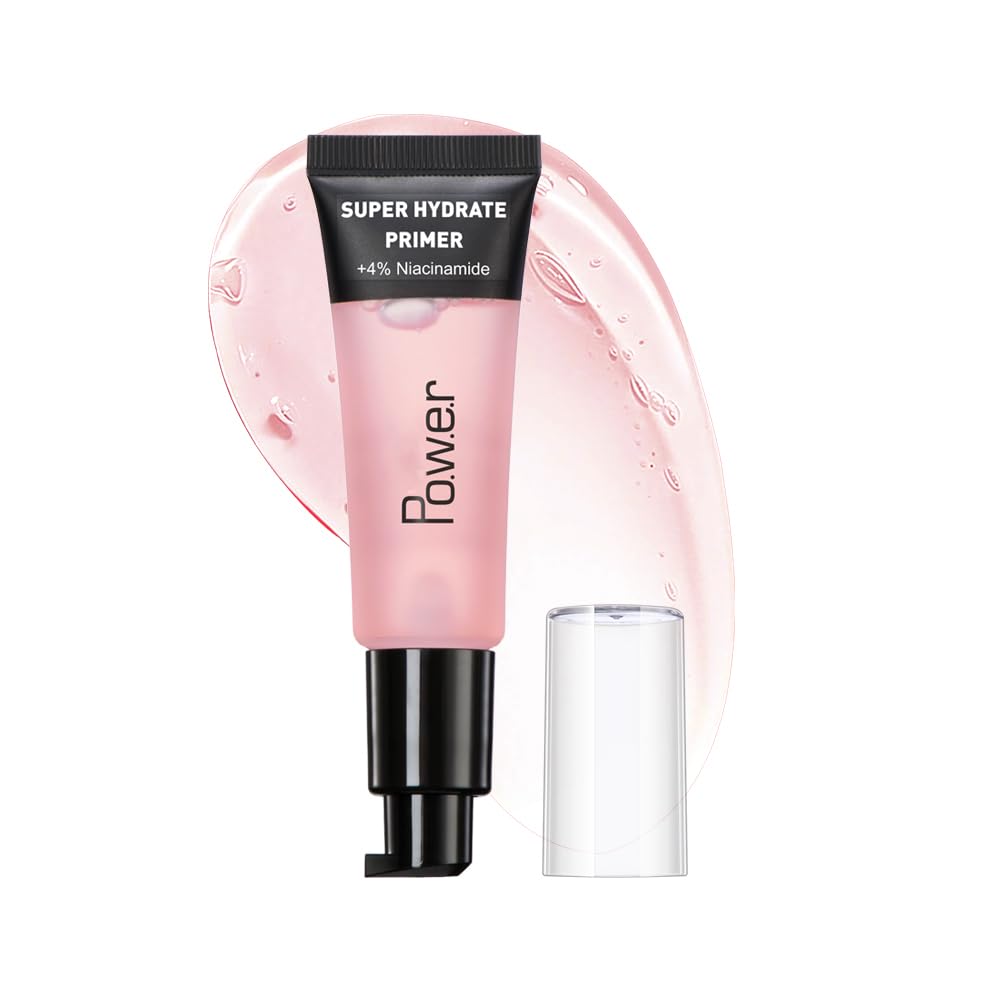 Fovcos Power Face Primer bottle with pour showing a lightweight gel base for smooth makeup