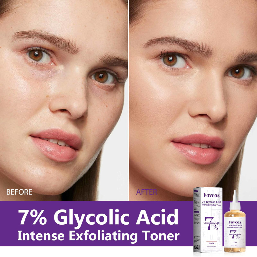 Fovcos toner demonstrating thorough cleansing to prevent pore clogging