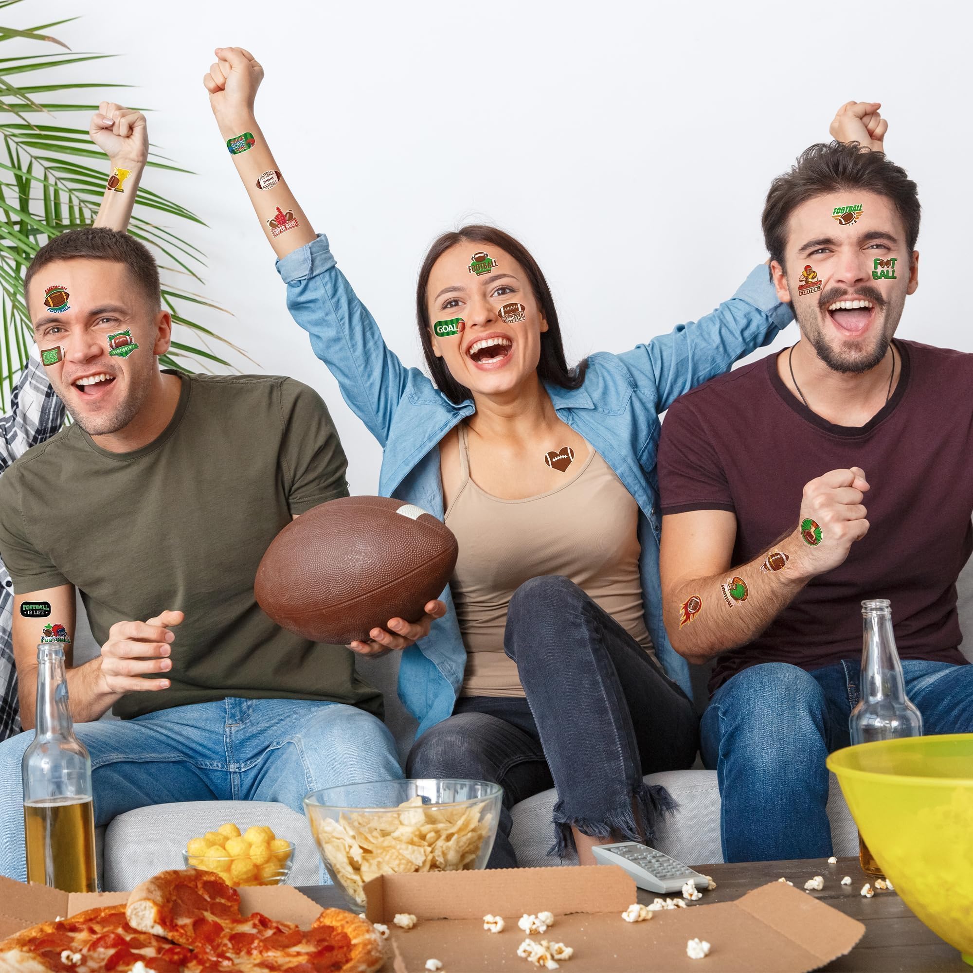 Fovths football tattoos ideal for party decor and as a gift