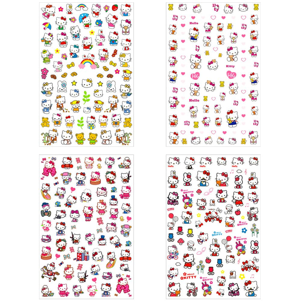 Foweso kawaii cat nail art pack perfect for kids and adults.