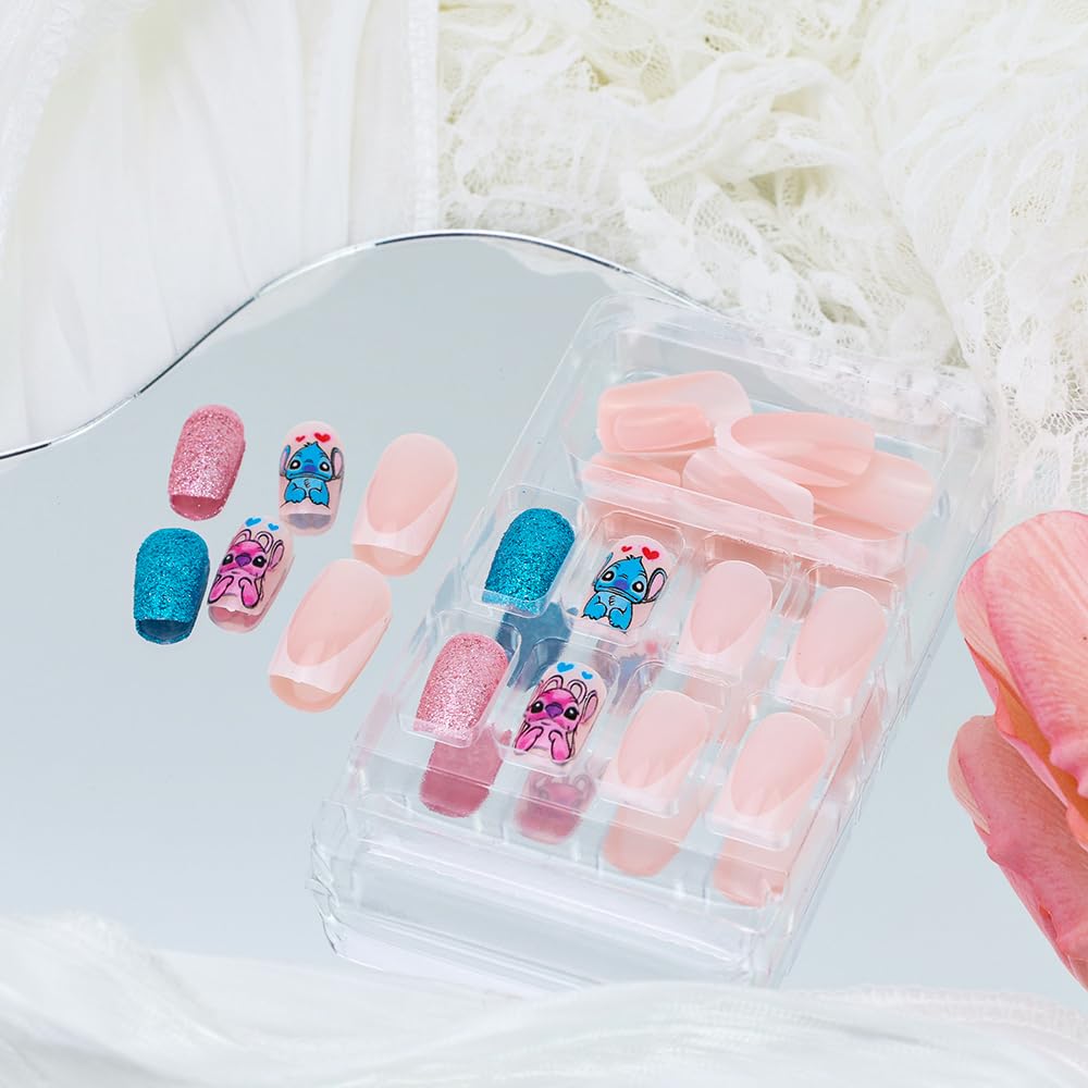 Foweso medium square press-on nails ready for fast salon-like wear