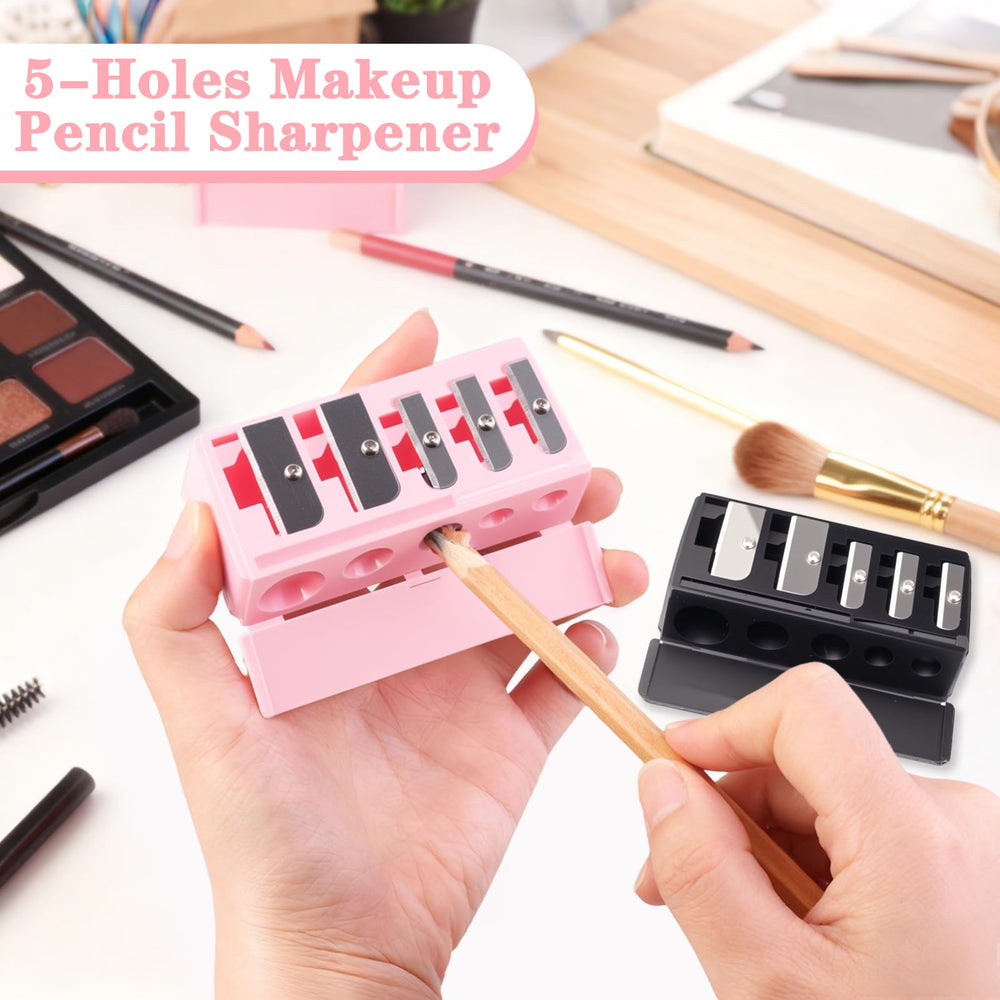 FOWSRHRG eyebrow sharpener 5-hole, durable blades for defined brow tips.