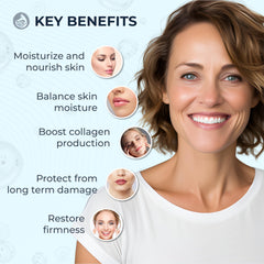 Foxbrim Naturals application view demonstrates gentle upward massage for even coverage.