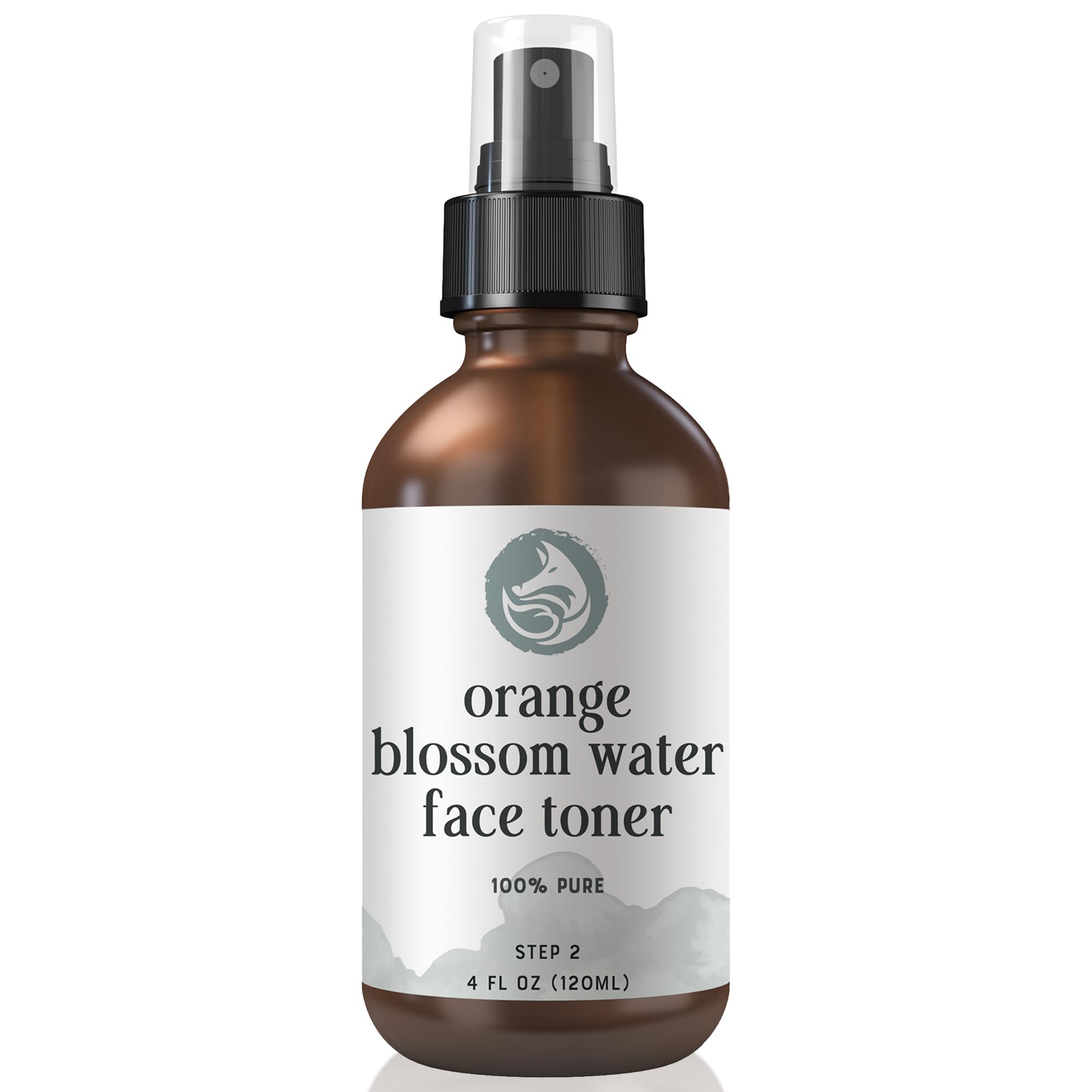 Foxbrim Naturals orange blossom toner bottle for daily skin care