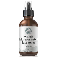 Foxbrim Naturals orange blossom toner bottle for daily skin care