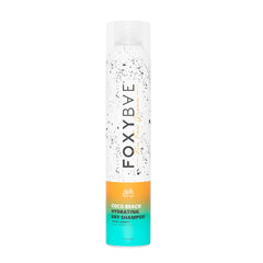 FoxyBae hydrating dry shampoo spray bottle showing oil control and added volume.