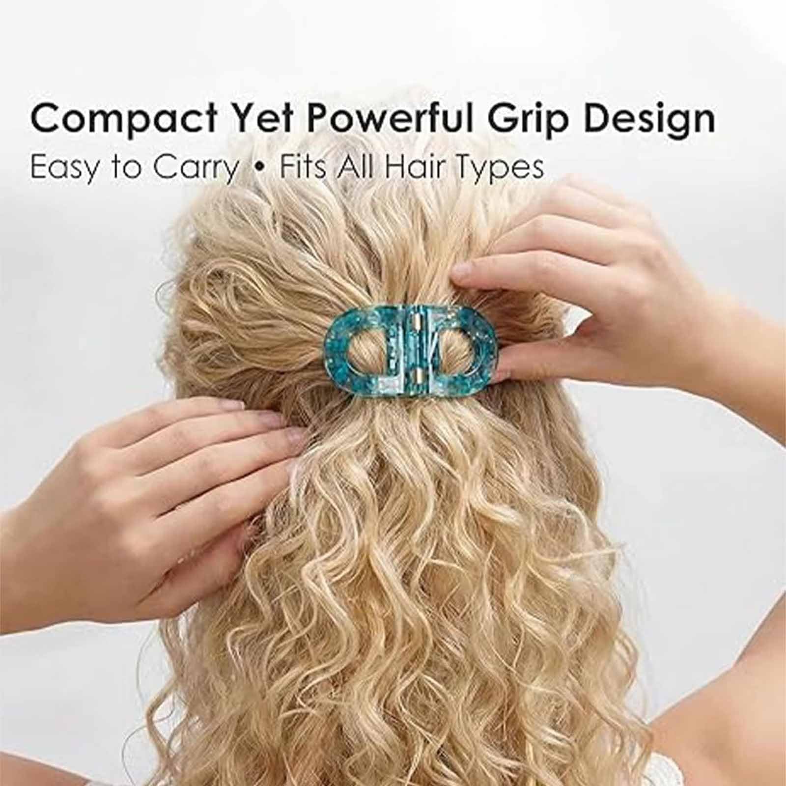 FOYA magnetic hair clips smooth rounded edges prevent snagging.