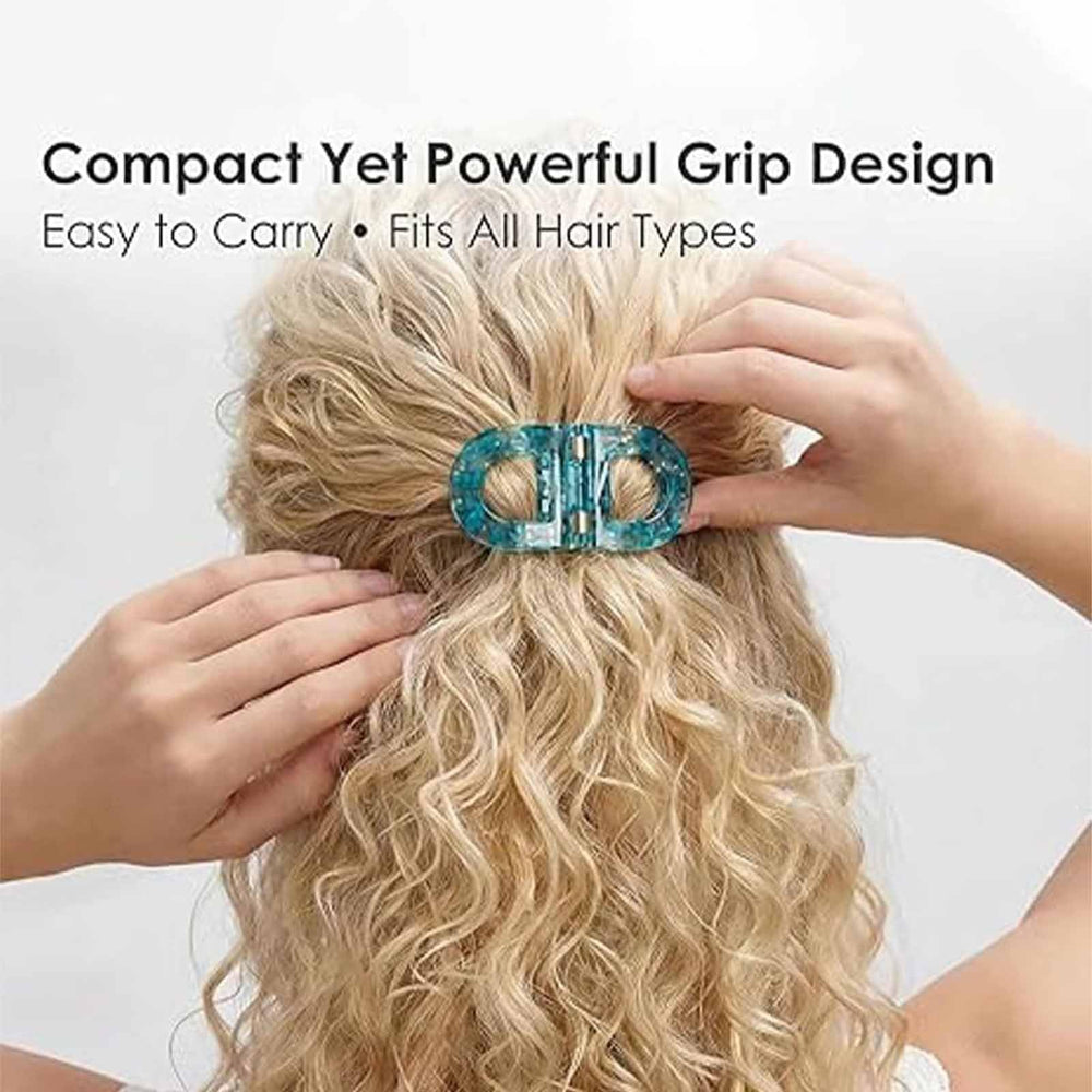 FOYA magnetic hair clips smooth rounded edges prevent snagging.