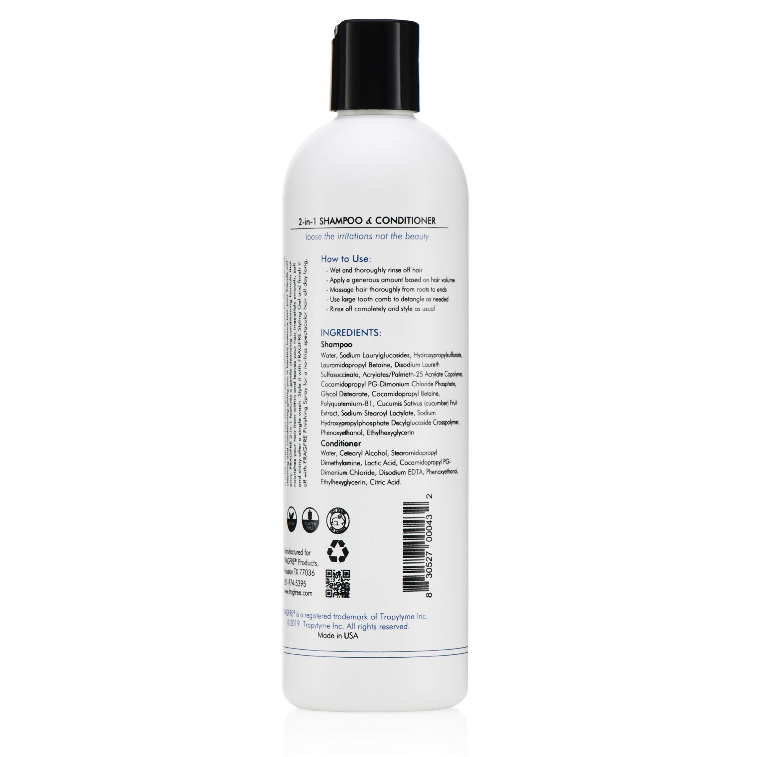 Fragfre 2-in-1 bathroom setup shows daily use for all hair types.