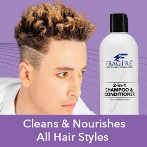 Fragfre 2-in-1 lather close-up reveals low foaming detangling action.