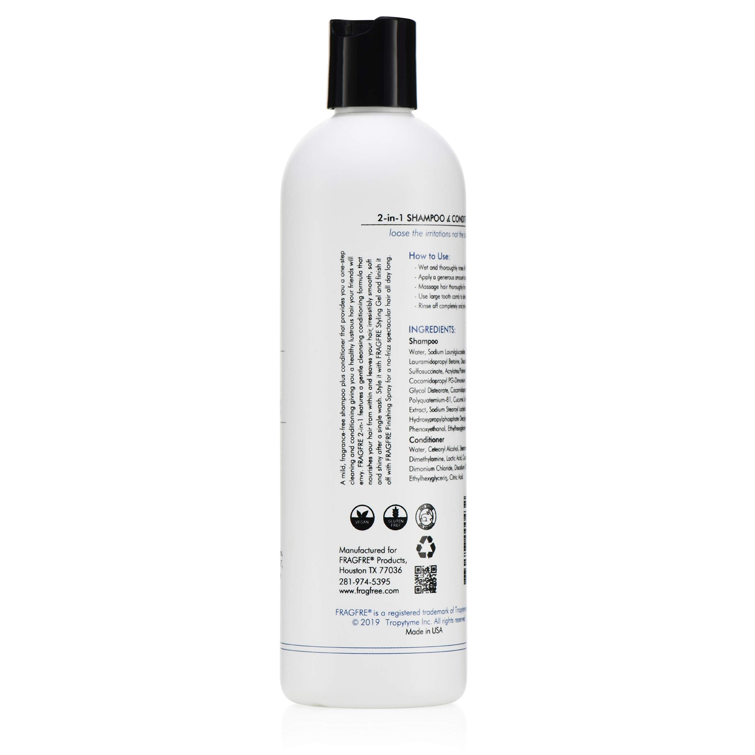 Fragfre 2-in-1 packaging close-up highlights recyclable materials.