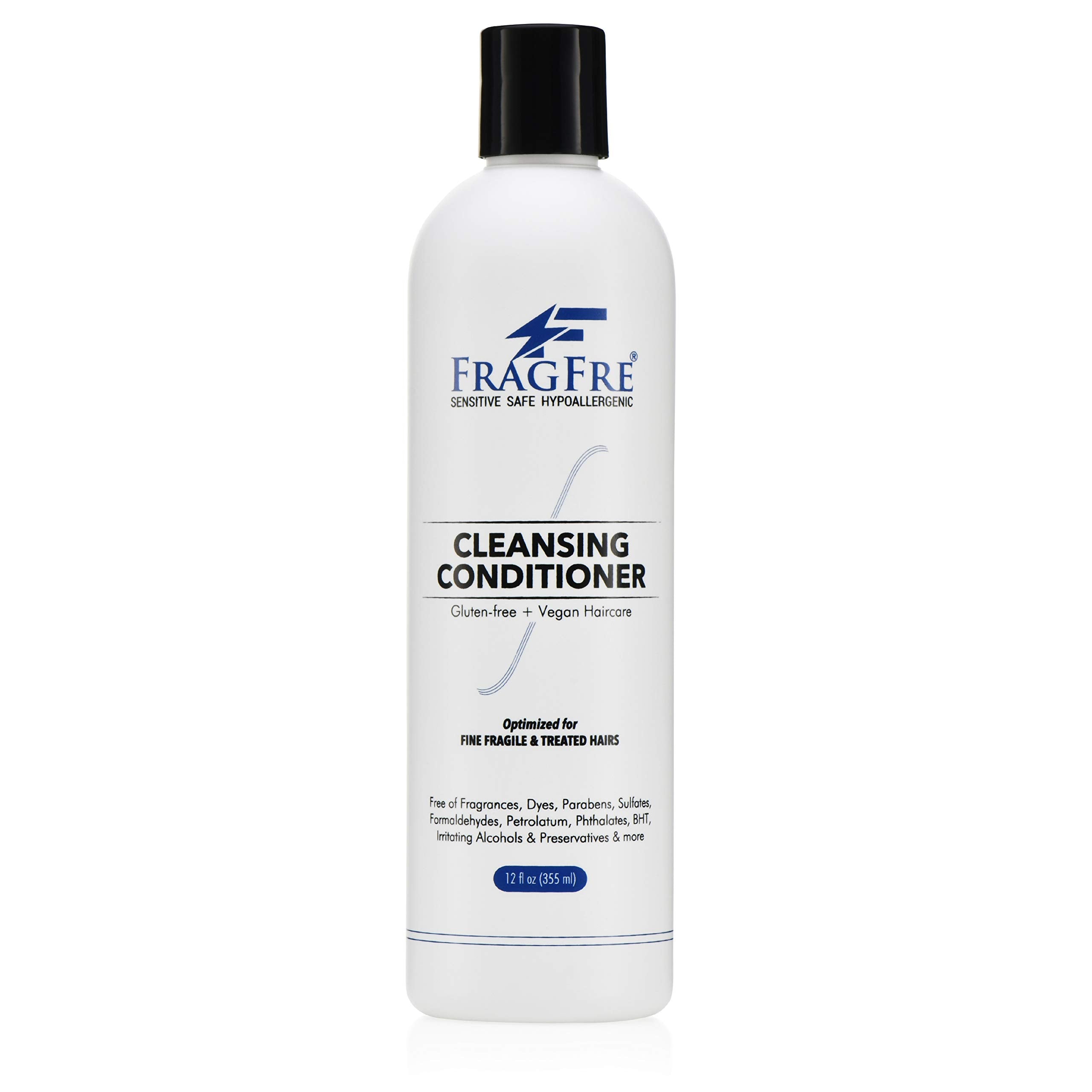 FRAGFRE cleansing conditioner bottle 12 oz showing gentle cleansing and conditioning for fine hair
