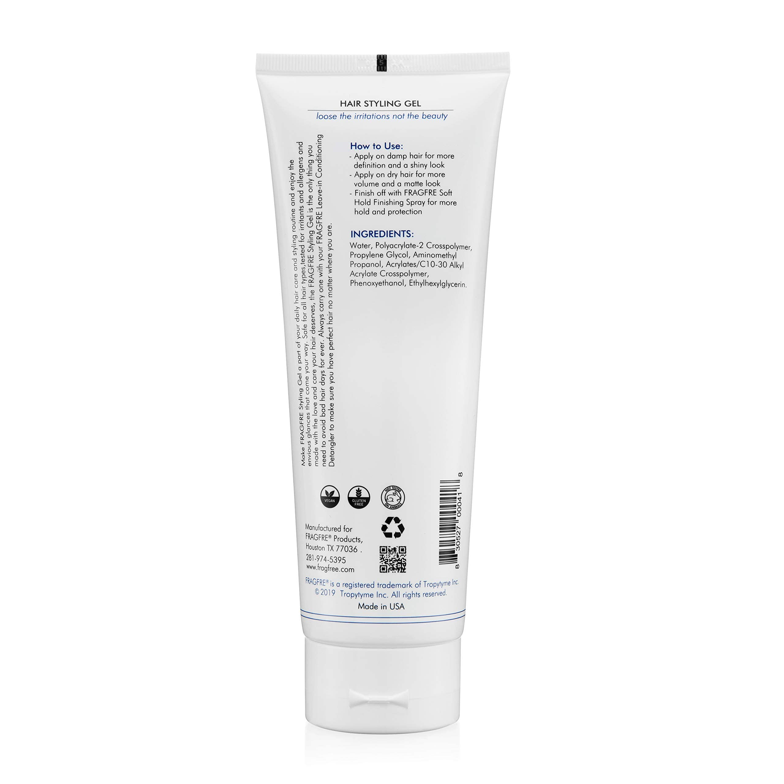 FRAGFRE daily-use gel helps manage humidity and volume.