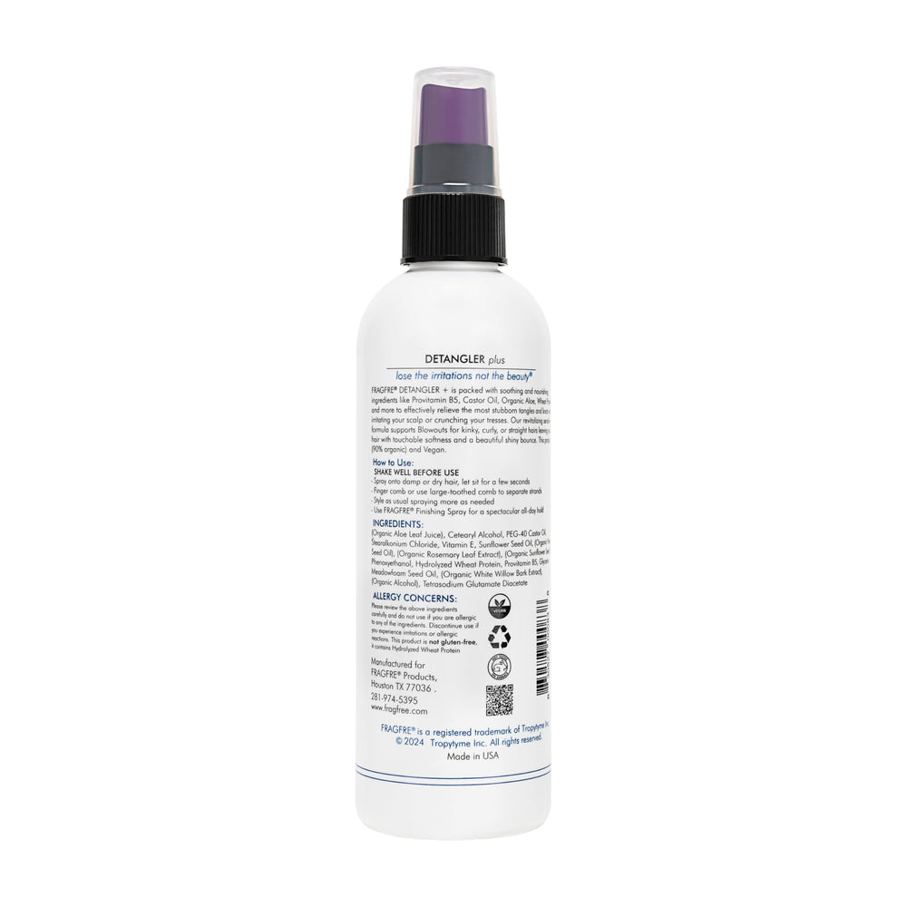 FRAGFRE Detangler Plus two-pack gift set highlighting fragrance-free, color-safe styling.