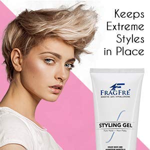 FRAGFRE fragrance-free label communicates hypoallergenic formula suitable for sensitive scalps