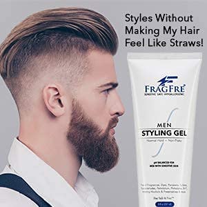 FRAGFRE residue-free formula leaves no white flakes after styling.