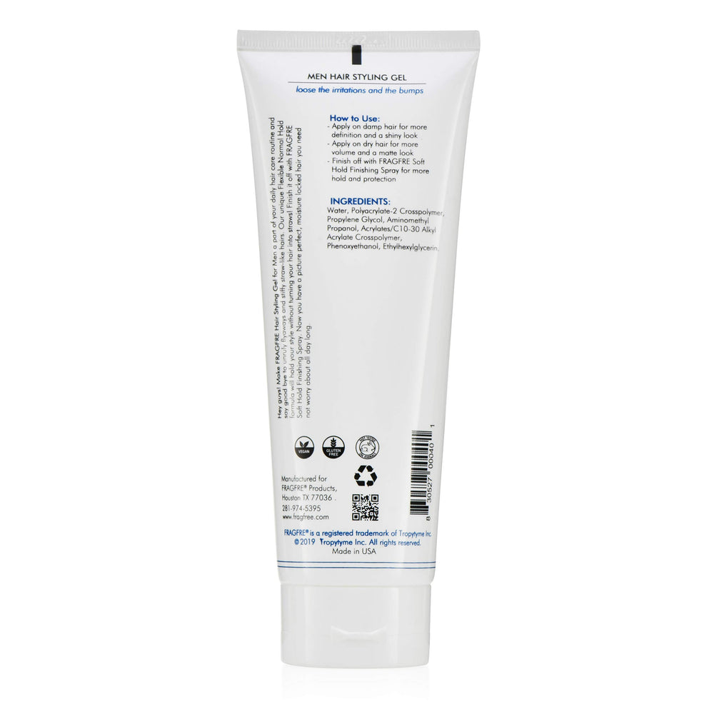 FRAGFRE hypoallergenic gel is skin-friendly for sensitive scalps.