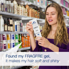 FRAGFRE hypoallergenic styling gel designed for sensitive skin.