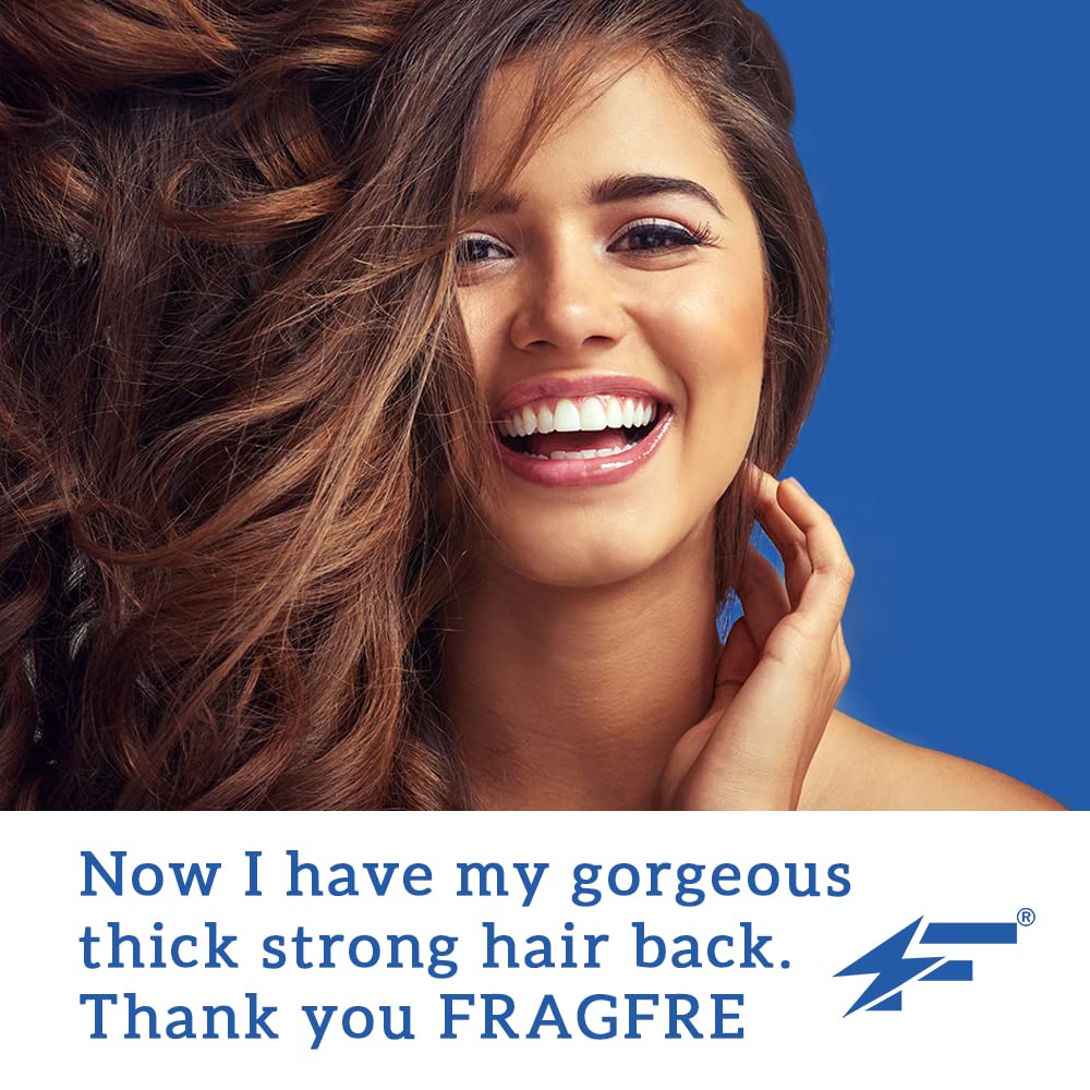 FRAGFRE Intense Hydrating Shampoo foam on hair showing smooth, frizz-free result.