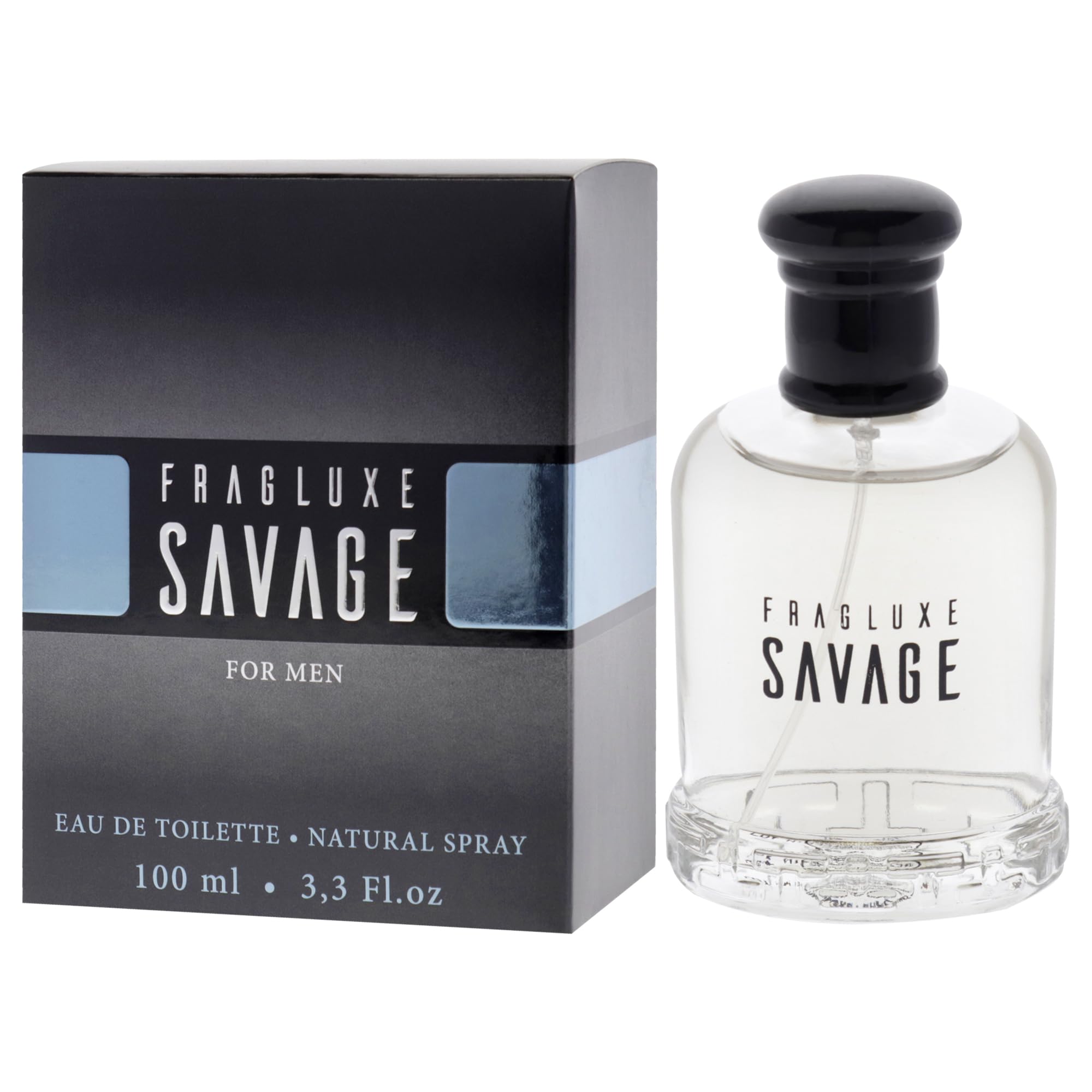 Fragluxe Savage for Men spray bottle with cap for on-the-go use