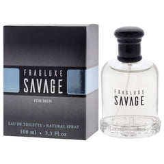 Fragluxe Savage for Men spray bottle with cap for on-the-go use