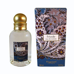 Fragonard Frivole EDT bottle front view with crisp citrus and floral notes for daily freshness