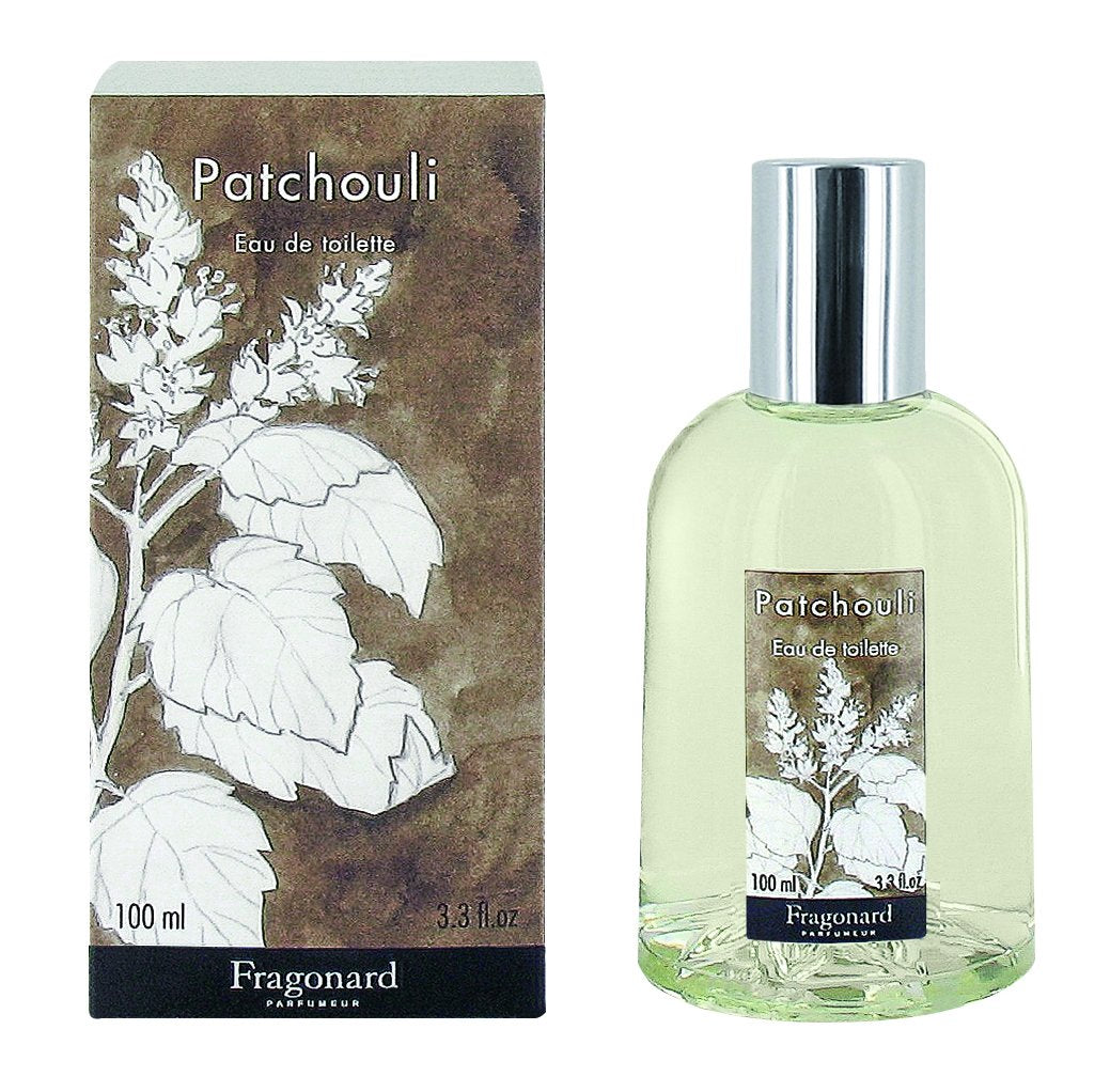 Fragonard Parfumeur Patchouli EDT bottle with warm woody notes for everyday elegance.