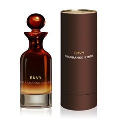 Fragrance Story ENVY bottle front view, citrus aroma ideal for daily wear