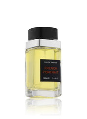 Fragrance World French Portrait bottle side angle, display-ready luxury for everyday elegance