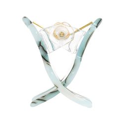 France Luxe Mini Mermaid Claw Clip in South Sea color for versatile style.
