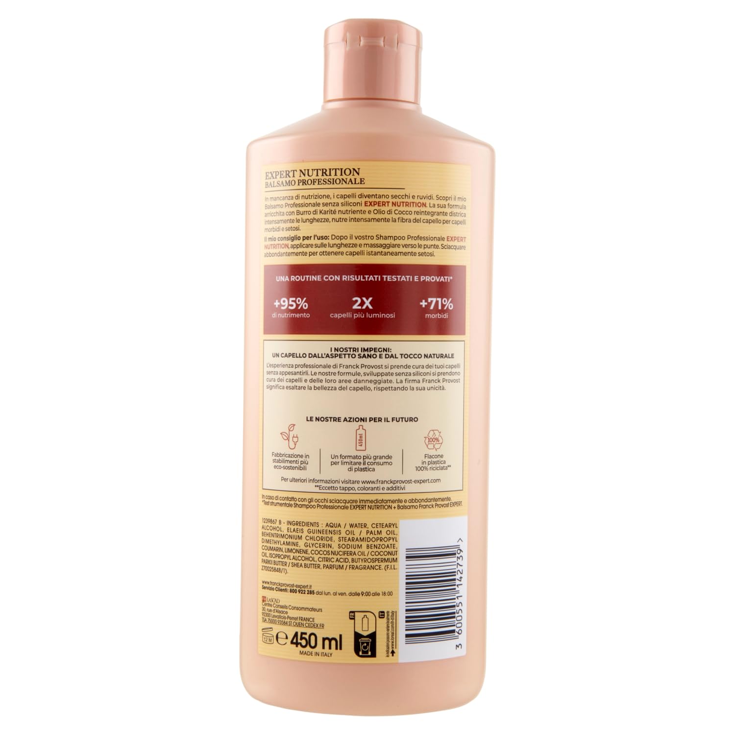 Hair application demonstration shows easy distribution from mid-length to ends.