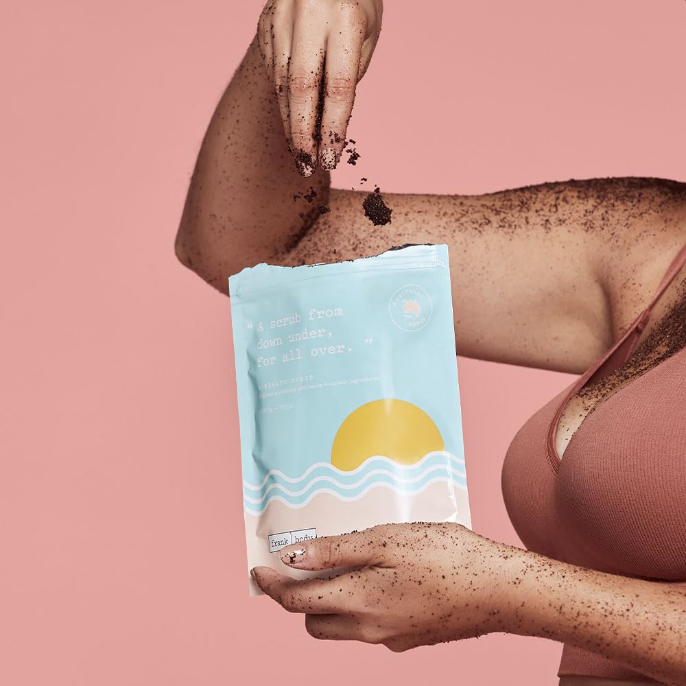 Frank Body A-Beauty Scrub massage application for smooth skin