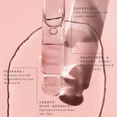 Booty Drops par frank body – texture huile légère qui pénètre rapidement.