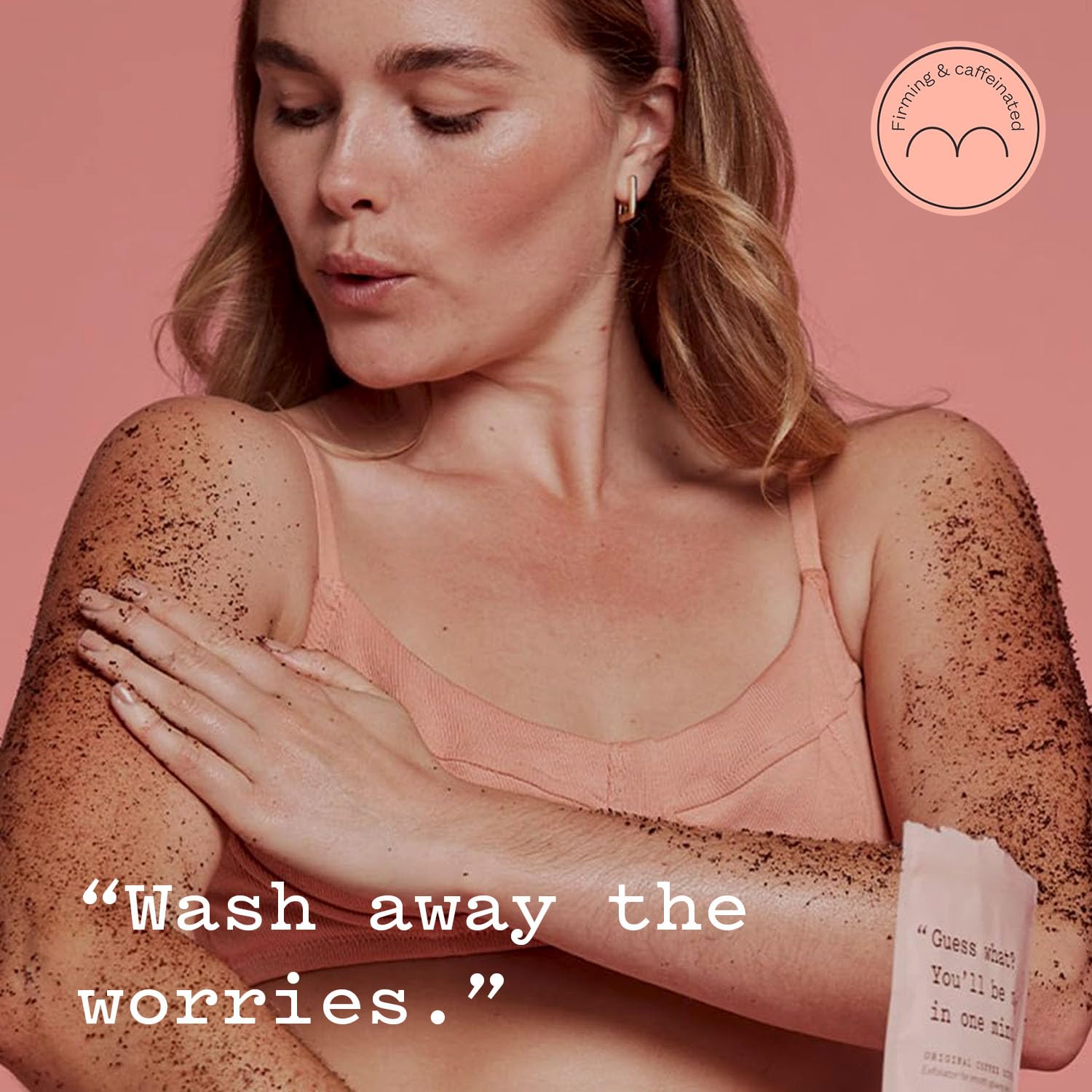 Cruelty-free label on Frank Body Scrub emphasizes ethical skincare choices.