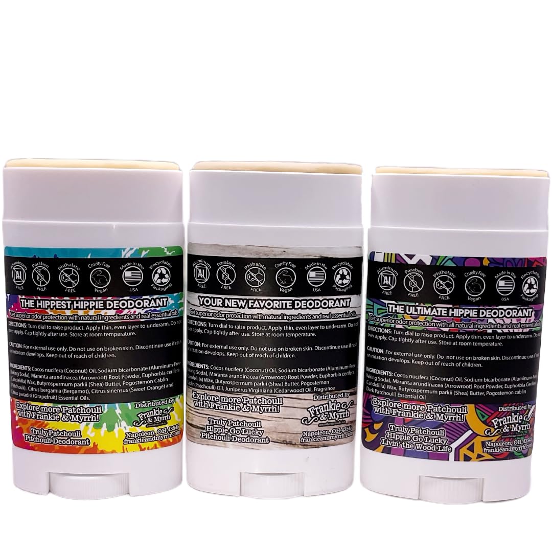 Frankie & Myrrh aluminum-free formula signals clean, non-toxic odor protection.