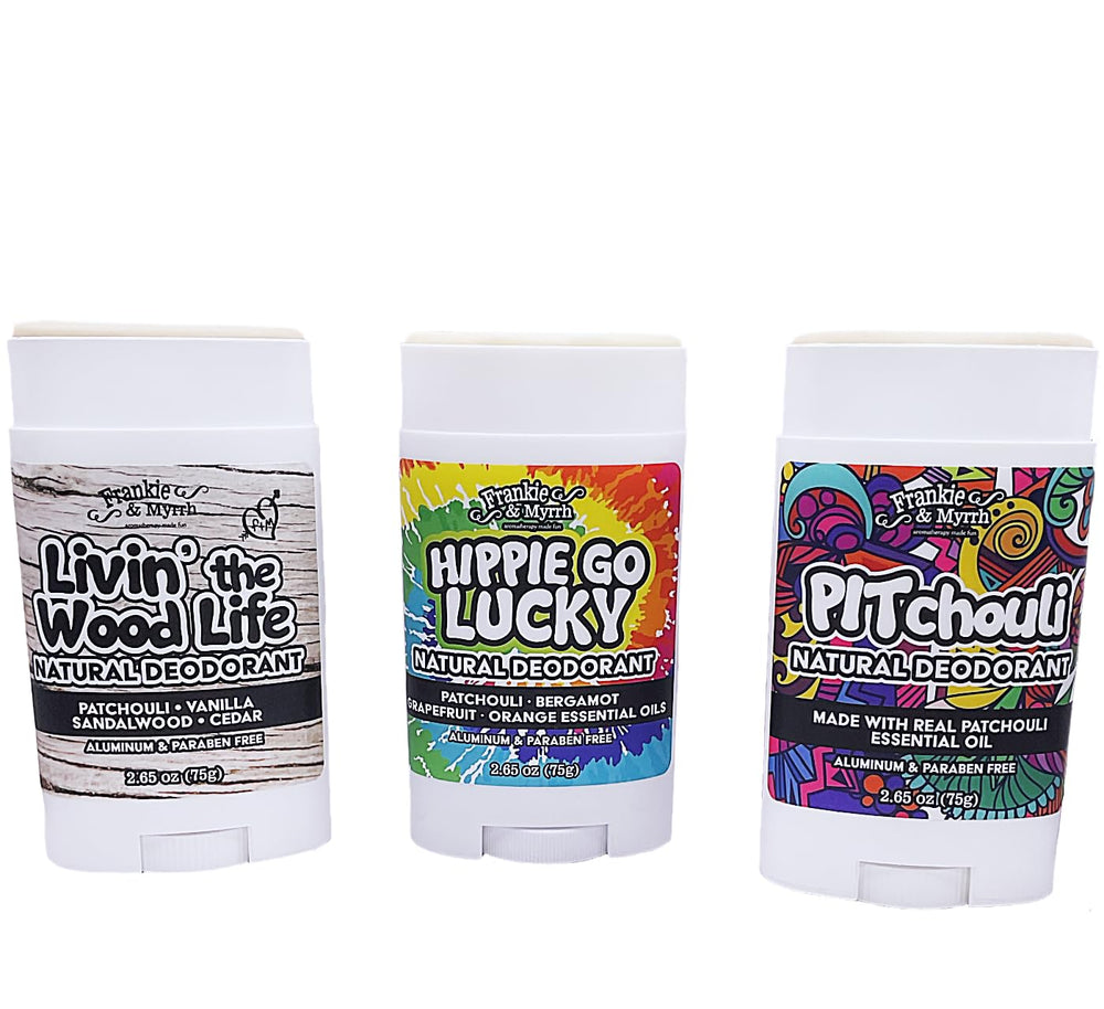 Frankie & Myrrh eco packaging image emphasizes sustainable material choice.