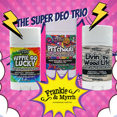 Frankie & Myrrh Hippie Go Lucky scent demonstrates a lively, carefree deodorant option.