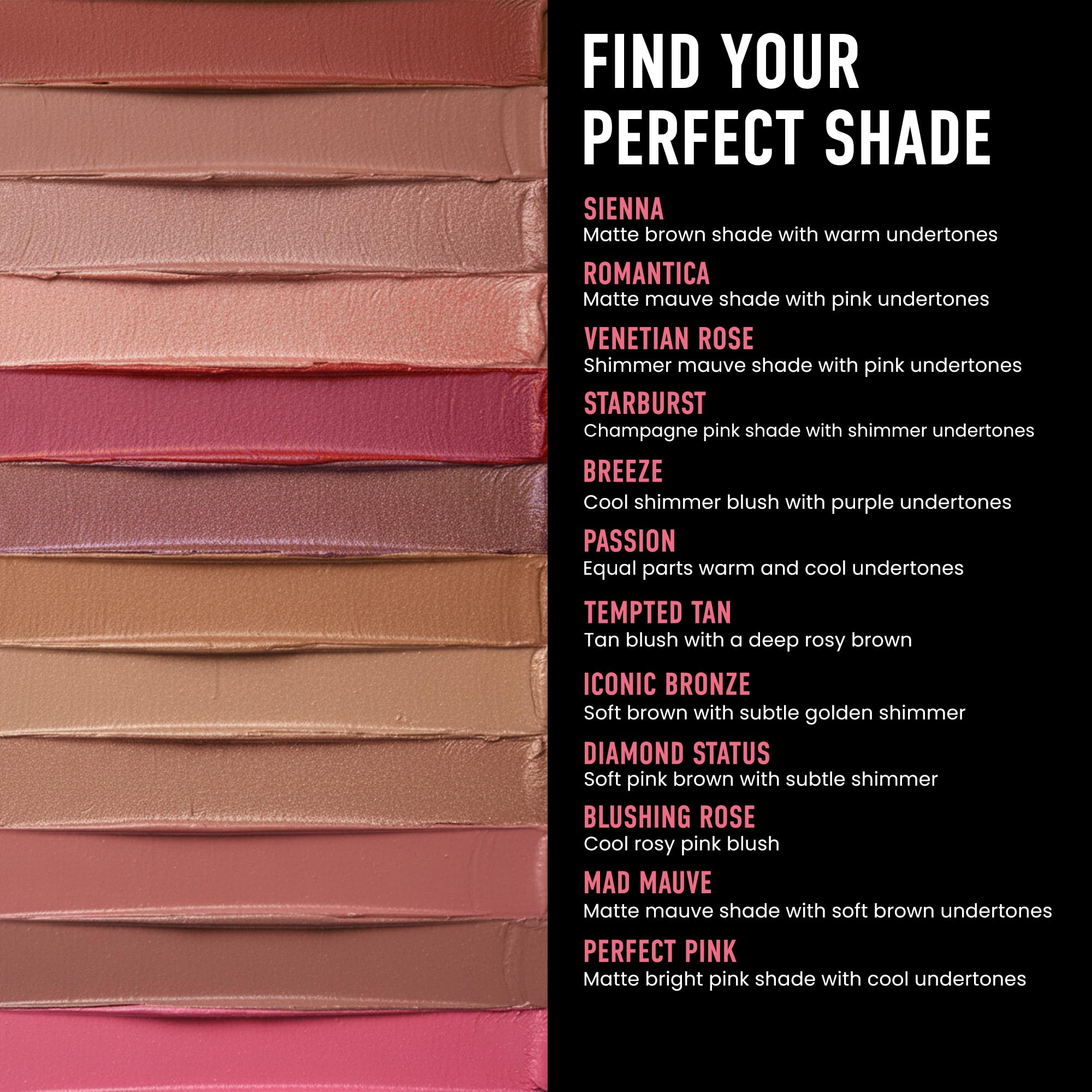 Frankie Rose Blush Passion highlighters add radiant dimension to the complexion
