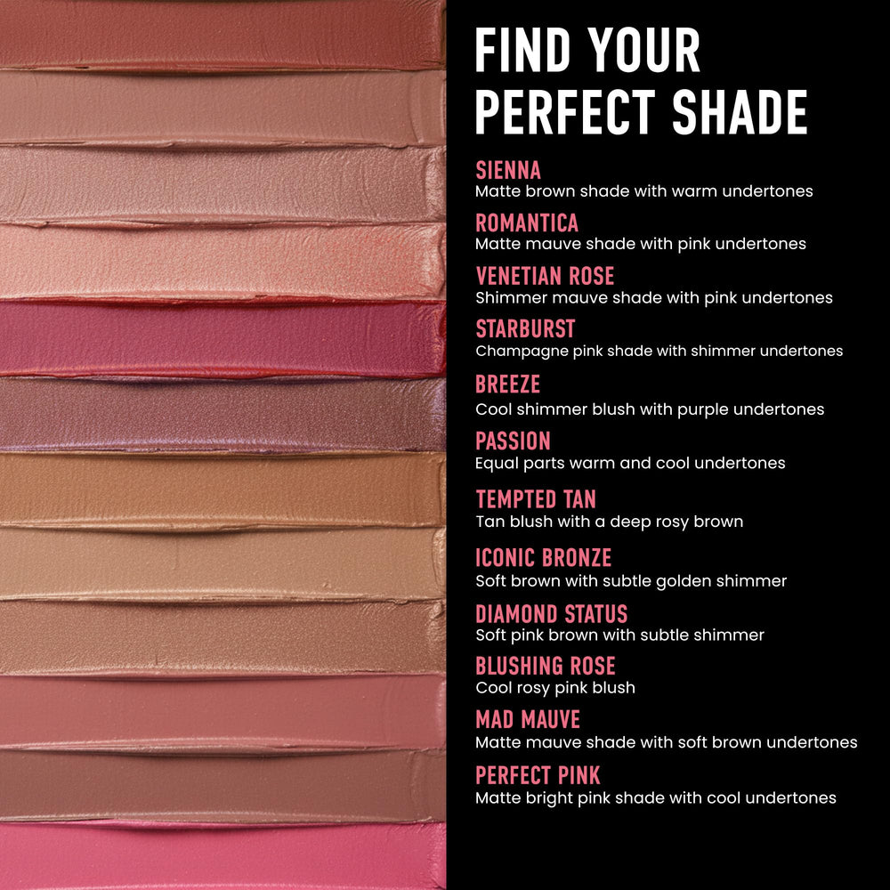 Frankie Rose Blush Passion highlighters add radiant dimension to the complexion