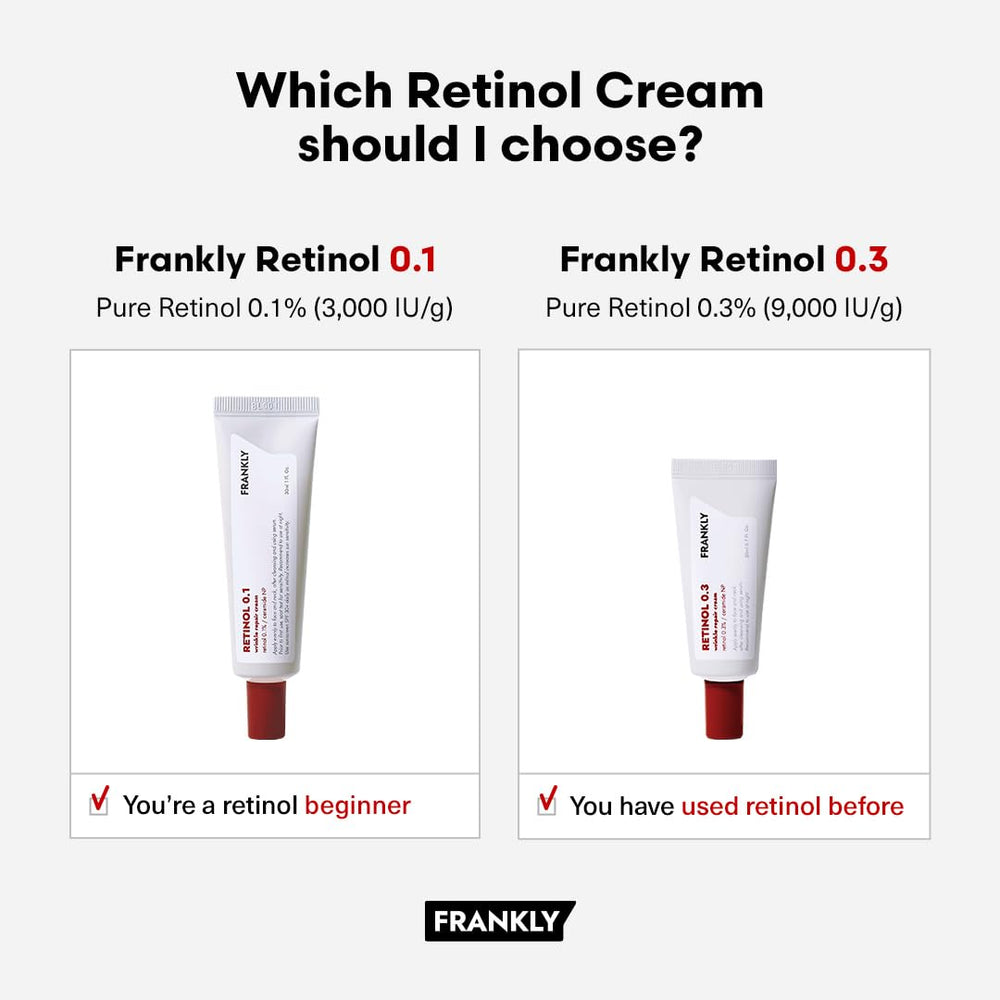 FRANKLY Retinol 0.1% Cream minimal fragrance image suitable for sensitive skin