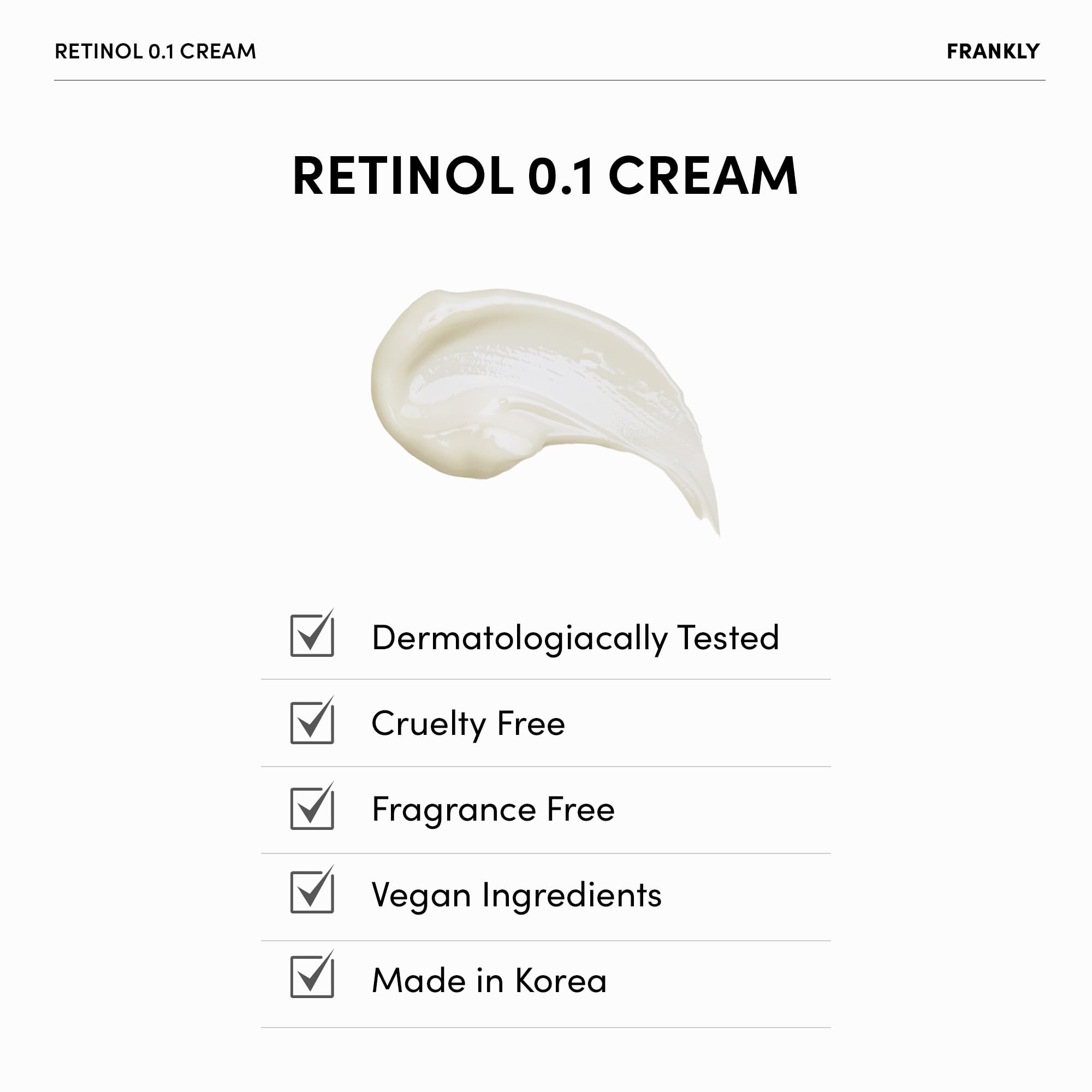 FRANKLY Retinol 0.1% Cream night routine scene for evening skincare