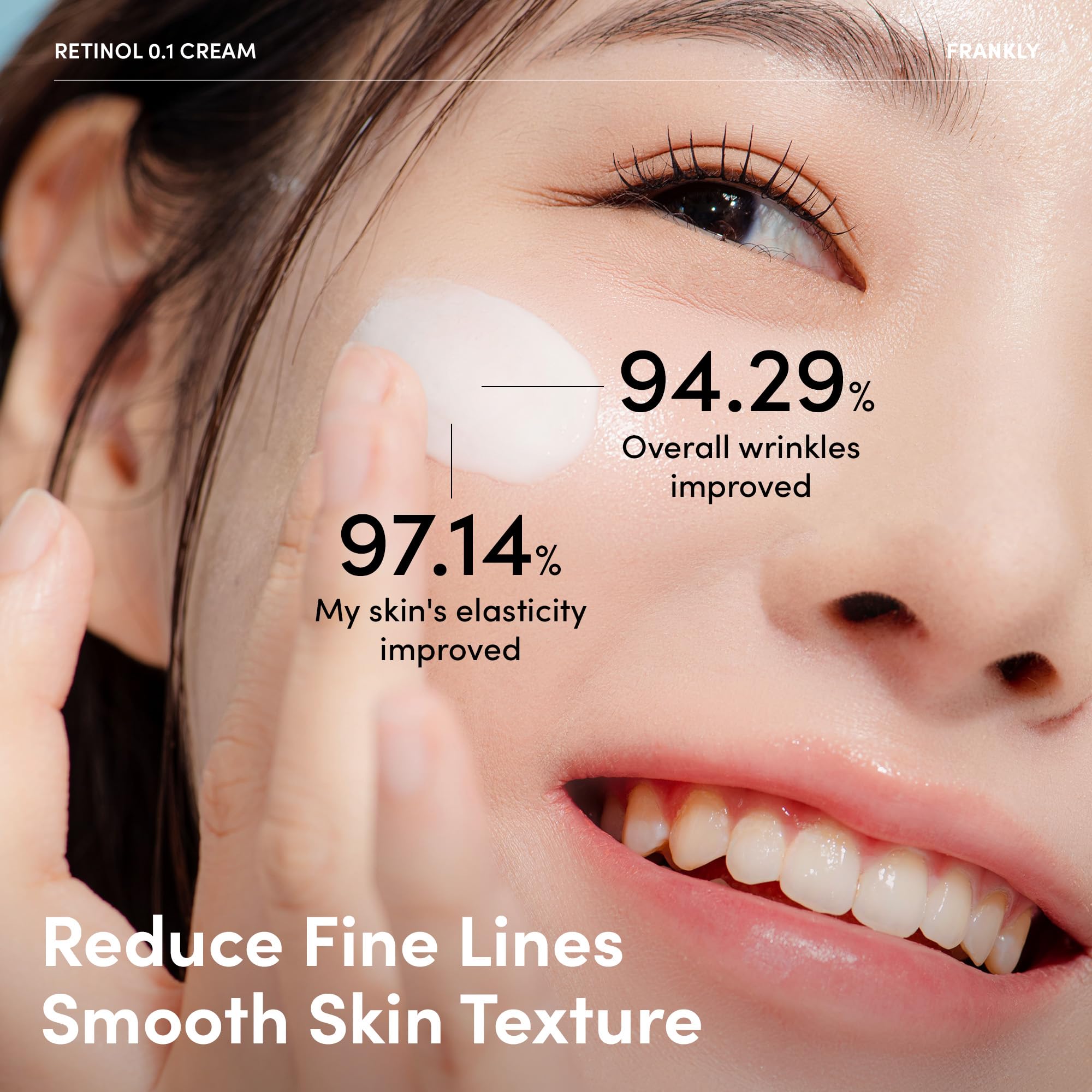 FRANKLY Retinol 0.1% Cream vegan and cruelty-free label on packaging