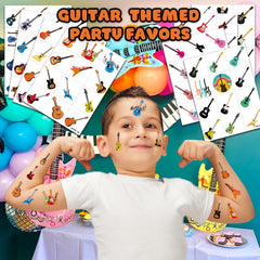 Frawharmone Love Guitar tattoos sheet supports creative party photo moments.