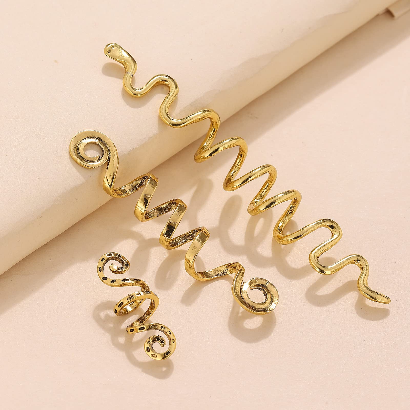 FRDTLUTHW metal hair clips gold accents on dreadlocks for versatile styling